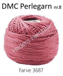 DMC Perlegarn nr. 8 farve 3687